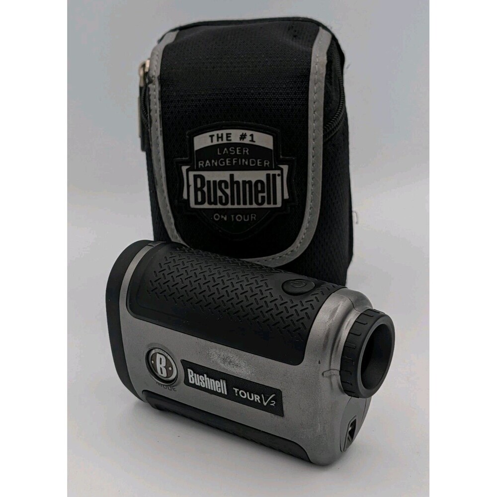 Bushnell Tour V2 Golf Laser Rangefinder w Case Tested Works July 2009